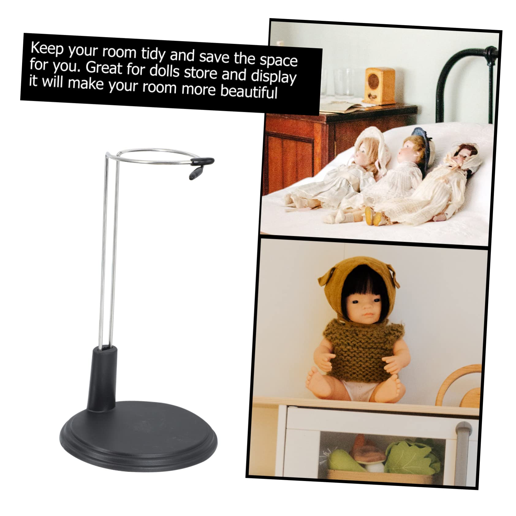 Veemoon 3sets Doll Storage Rack Doll Supporting Rack Bracket Support Frame for Collection 3pcs*3