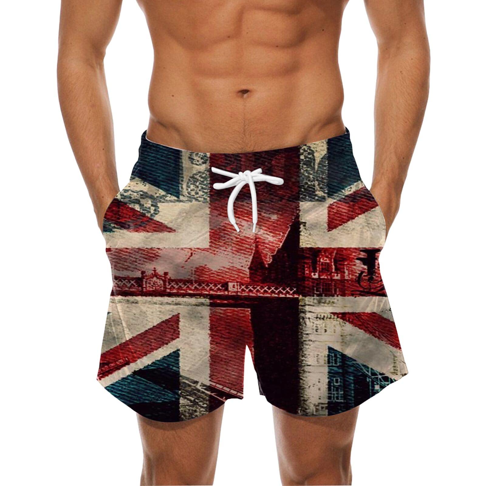 Camo Shorts for Men Patriotic Shorts with Pocket Buckle Lapel Shorts Mens Work Pants 4th of July Shorts for Men