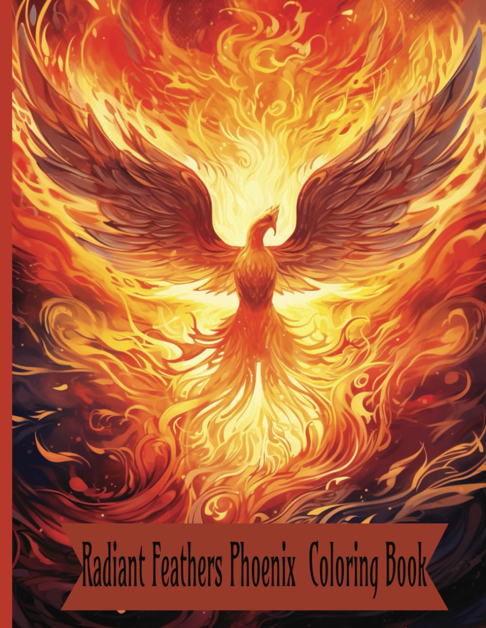 "Radiant Feathers: A Therapeutic Phoenix Coloring Journey": Relaxing Art