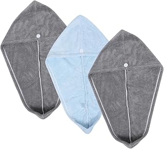 minkissy 3 Pçs Toalha De Banho De Cabelo Seco Toalha De Banho De Secagem Rápida Toucas De Banho Macias Toalhas De Microfibra Para Cabelo Toalha De Banho De Microfibra Toalha De Banho Para