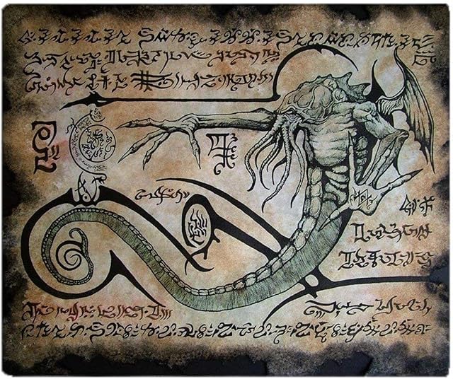 YISUMEI - Soft Fleece Blanket - The Rituals Of Cthulhu, 150 x 200 cm Throw Suitable for Sofa or Bed