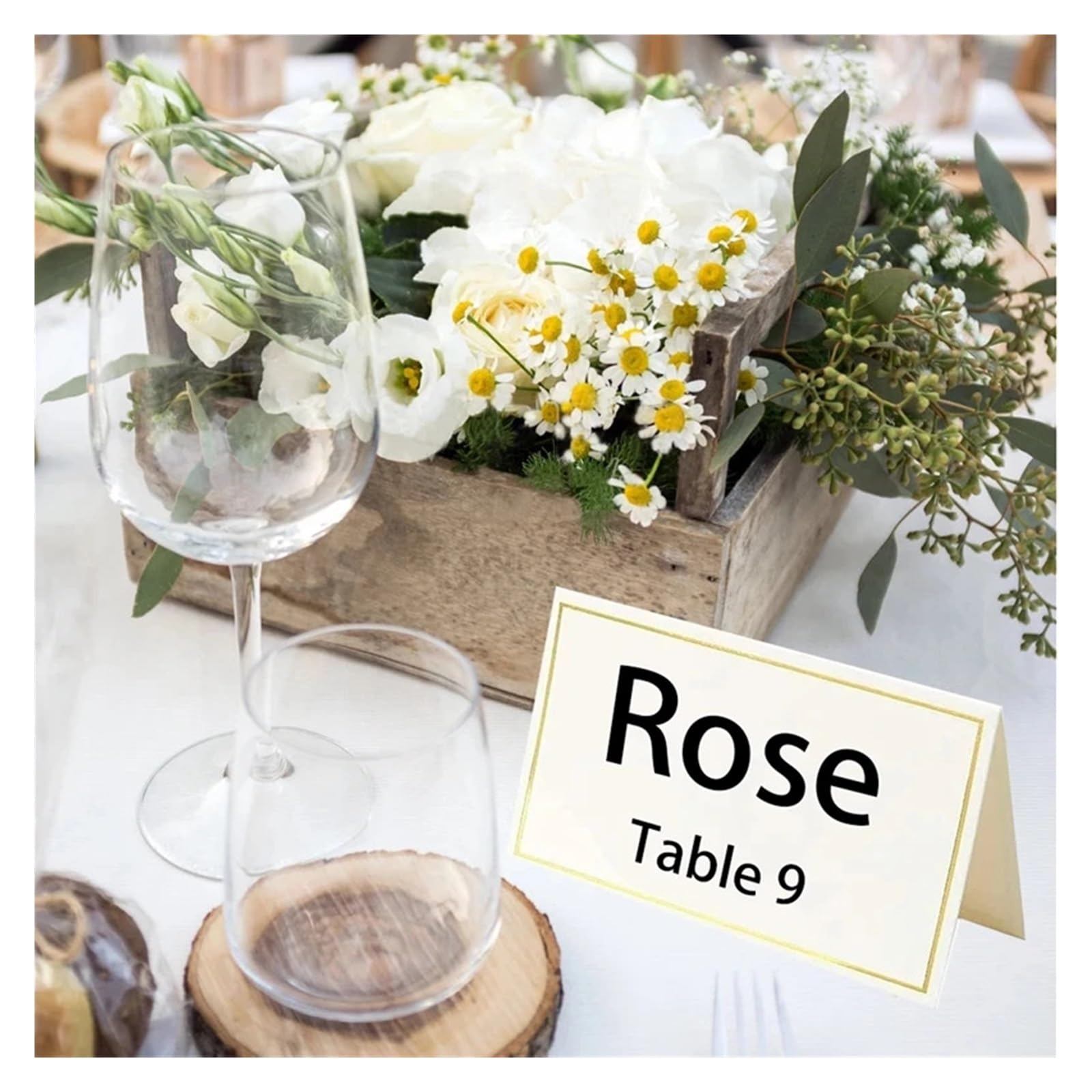 Hochzeitsplatzkarte 10–50 Stück Namens-Tischkarten for Hochzeiten, Sitzplätze, Nummernkarten, Tischdekoration, Party-Grußkarten(50pcs)
