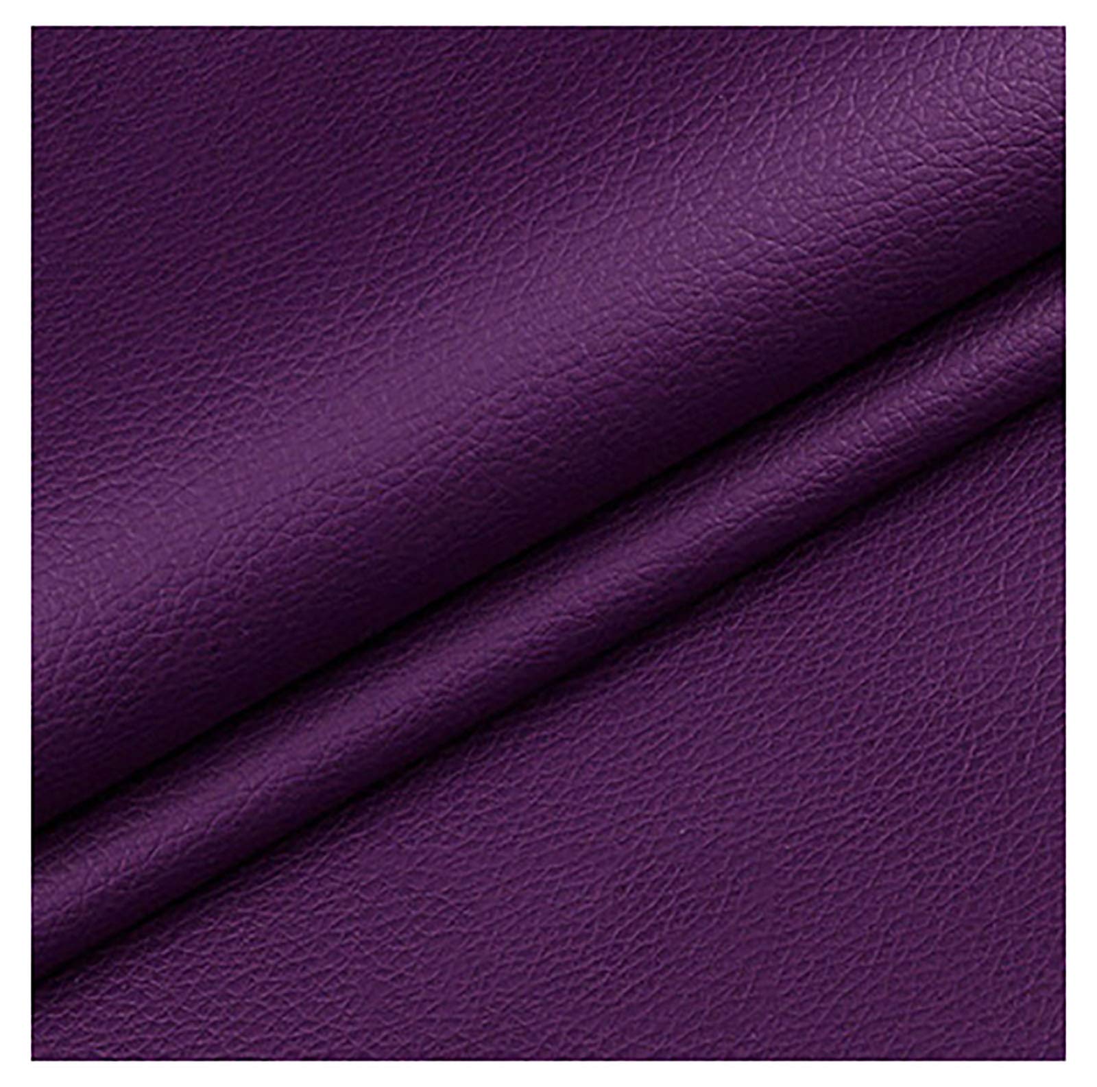 Faux LeatherLeather Ideal for Craft WorksQuality Genuine Leather, Repair Bags, Textiles, Covering, Decoration Leathercloth Upholstery Textured Material -Purple 1.6x3m