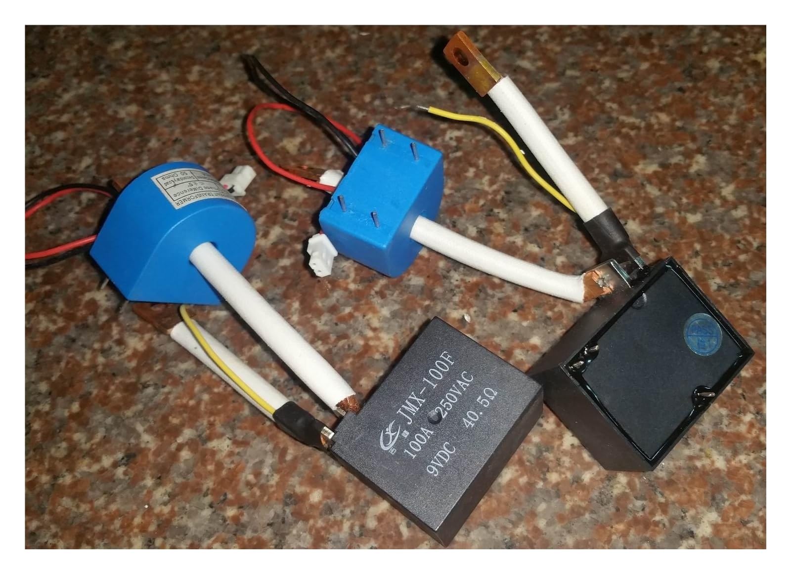Relais magnétique NISZA JMX-100F 100A à faible consommation de 40.5 ohm pour réseau