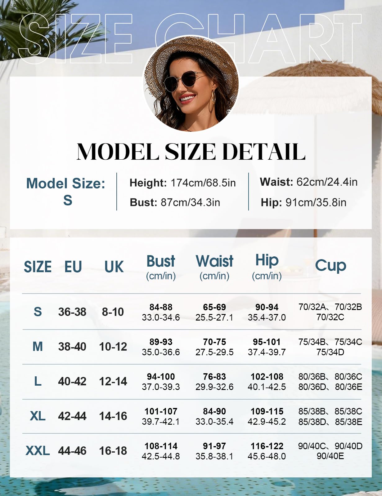 UMIPUBO Costume da Bagno Intero Donna Modellante Curvy Collo A V Sexy Metallo Collo U Contenitivo Pancia Pieghe Push Up Mare Swimsuit con Coppe