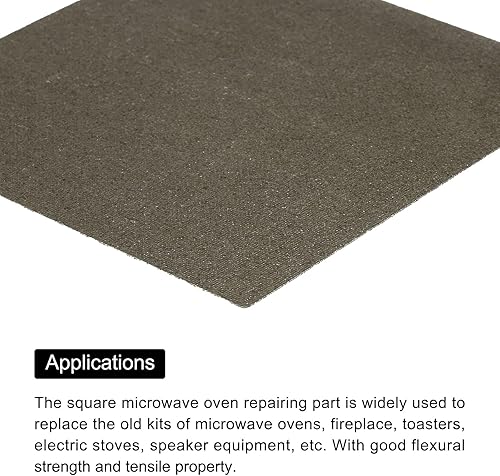 Miniatura 4 de MECCANIXITY Cubierta de guía de ondas, placas de mica, hoja de mica, piezas de reparación de horno de microondas, 5.118 x 5.118 x 0.008 in con