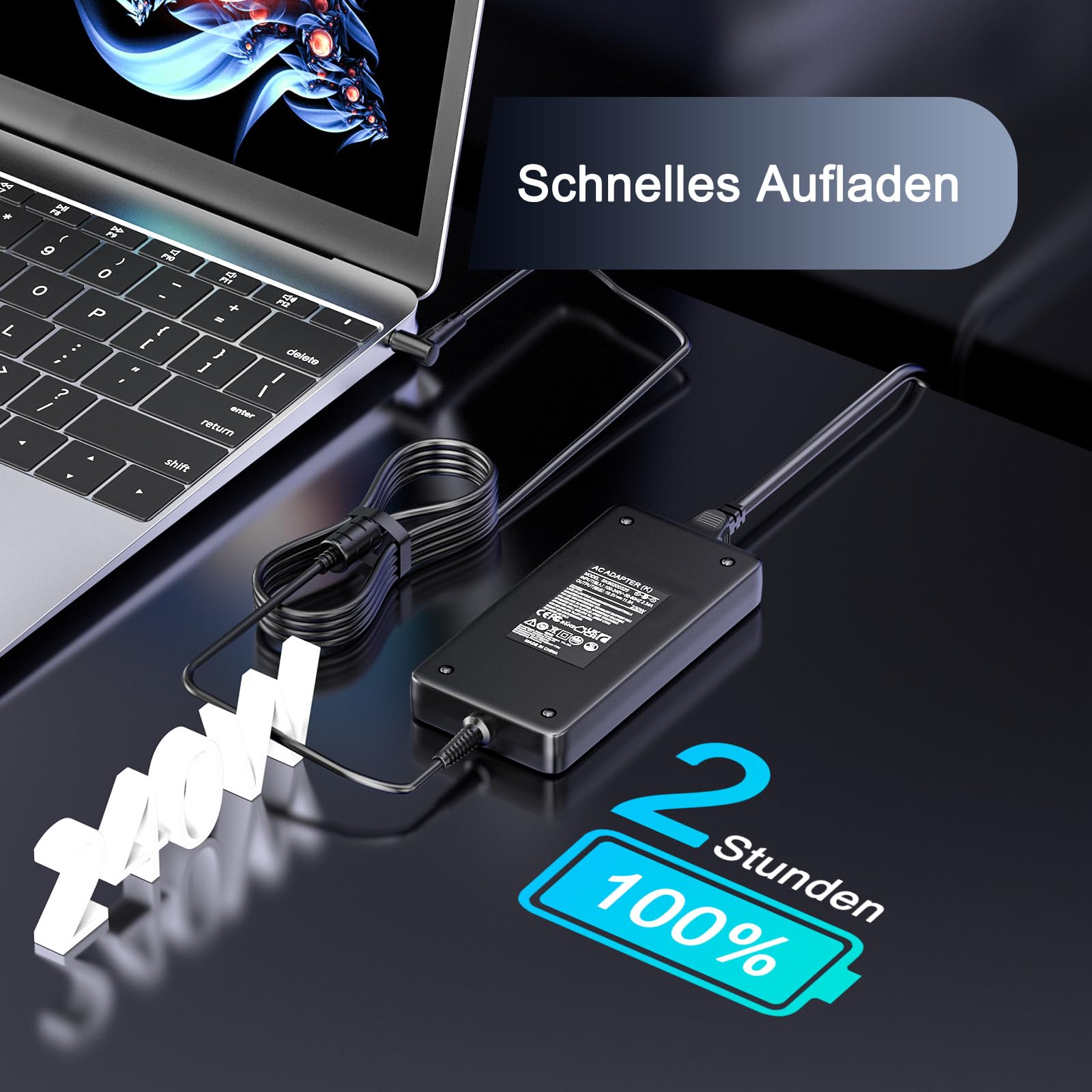 240W Laptop Ladekabel 20V 12A Netzteil Kompatibel mit ASUS TUF A15 A17 F15 F17 FA507 FX507 FA506 FX506 FA707 Rog Zephyrus G14 G16 G15 S17 ROG Strix G15 G17 G513 ADP-240EB B Ladegerät