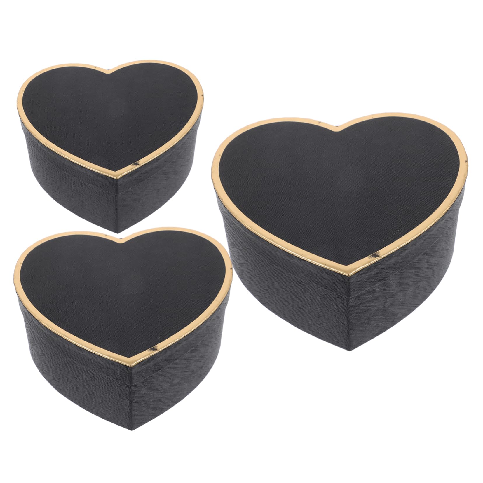 PACKOVE 12stücke Teiliges Herzförmiges Geschenkbox Für Blumen Und Aufbewahrung Verpackung Für Valentinstag Geburtstage Und Besondere Anlässe Schwarze Mit Ansprechendem Design