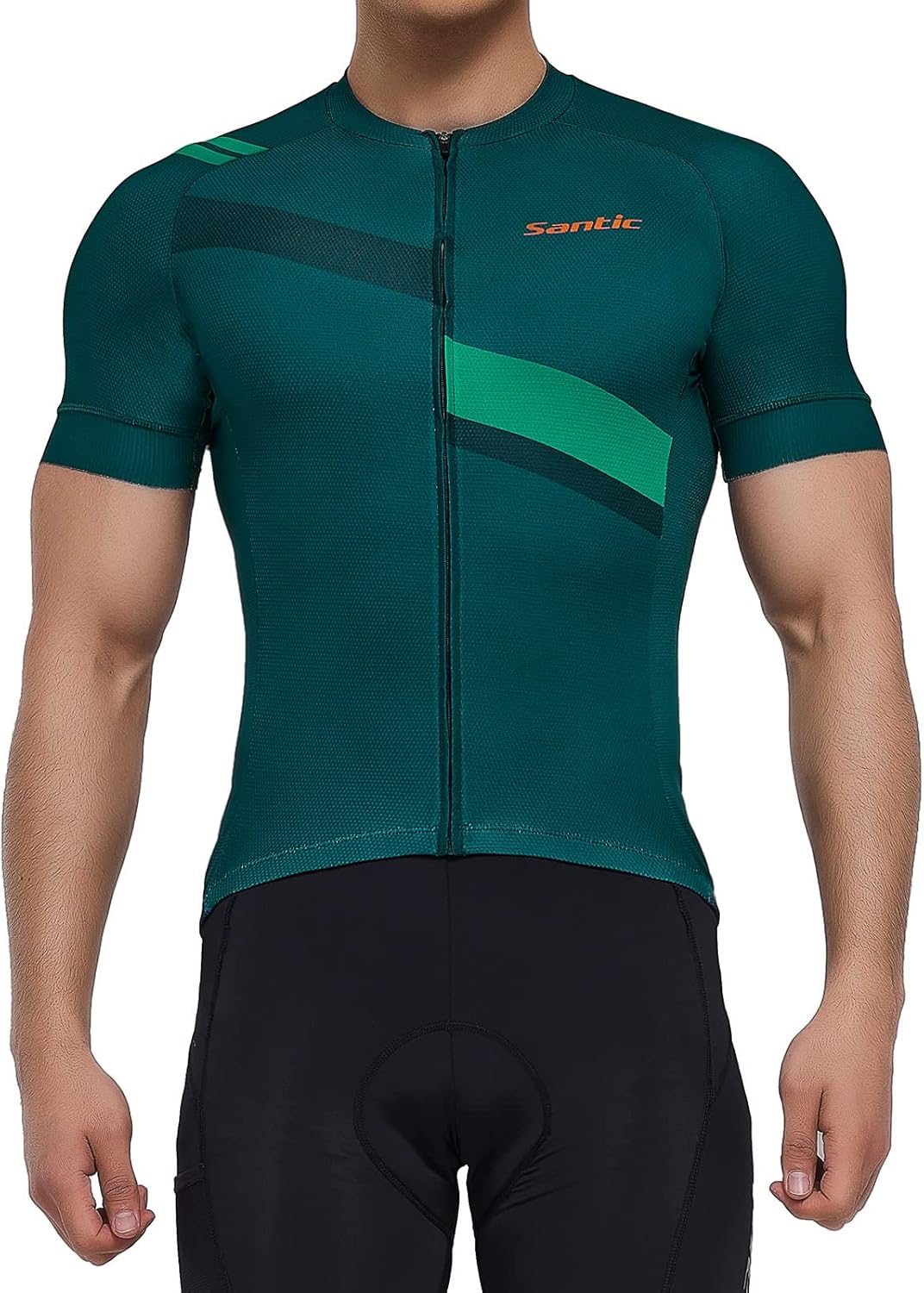 Santic Men Bicycle Bike Cycling Jerseys Jackets Cycling Top Short Sleeve Breatha