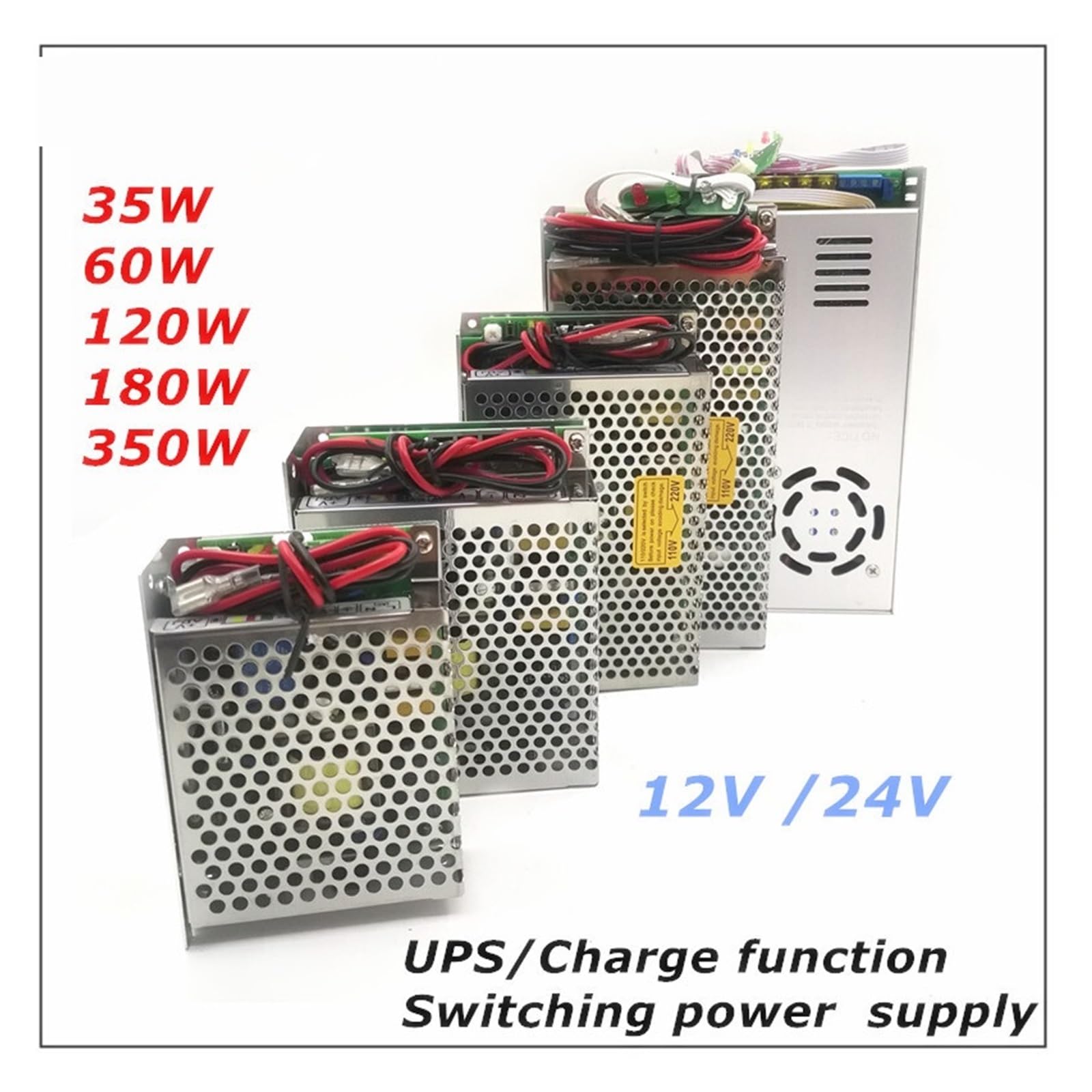 Funkcja ładowania UPS 12V 24V zasilacz impulsowy uniwersalny 35W 60W 120W 180W 350W 13.8V 27.6V ładowanie monitora baterii(SC-350-24 Lead acid)