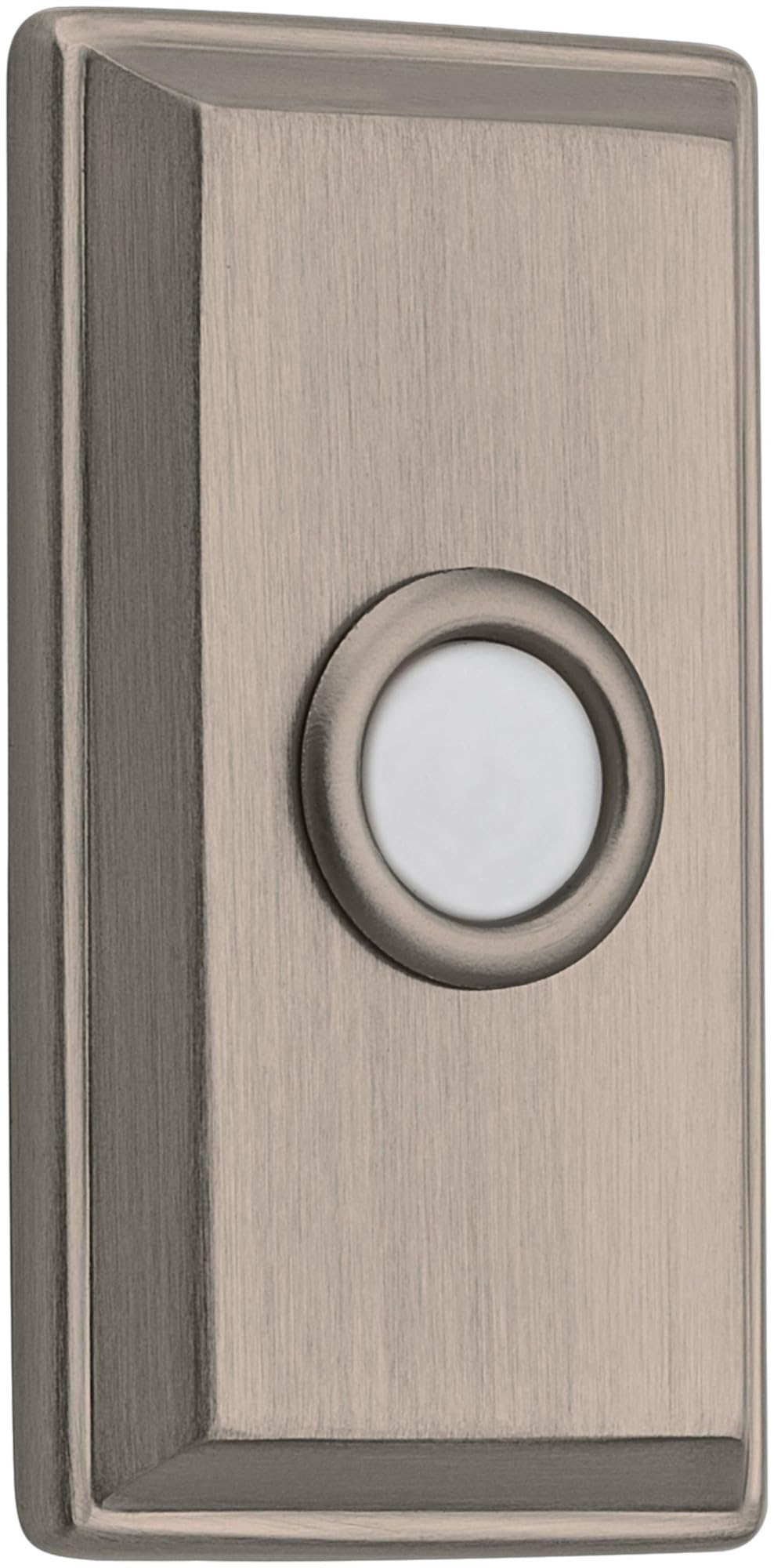 Timbre rectangular iluminado Baldwin Estate con luz integrada para localizar la entrada de noche