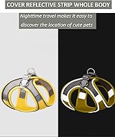 Vista 4 de Solmoony Arnés para perro para perros pequeños y medianos, fácil de poner, arnés de malla suave y juego de correa para gatitos y cachorros, arnés