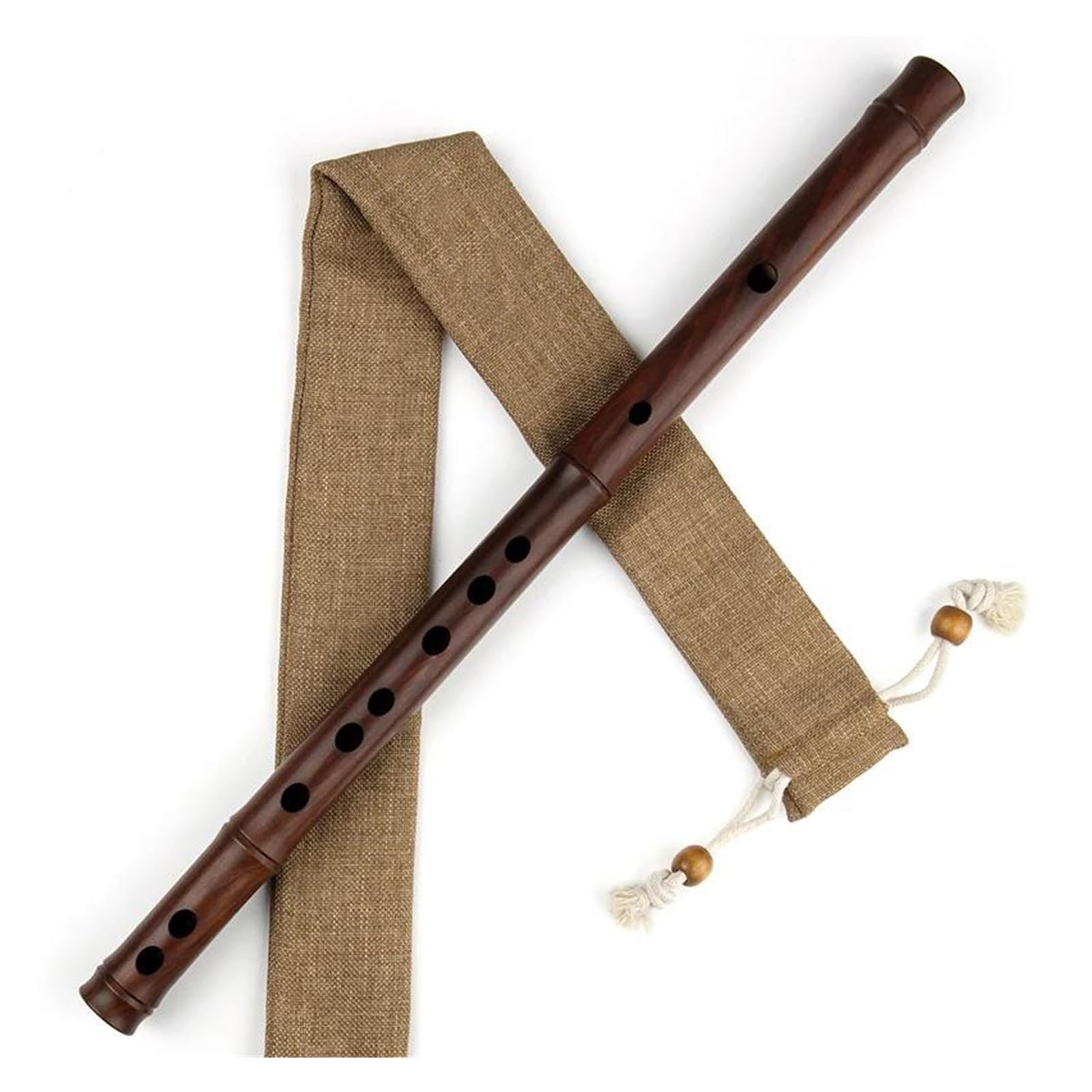 Traditionelles Handgefertigtes Mahagoni Bambusflöteninstrument Mit Einem Abschnitt Professionelle Bambusflöte Traditionelles Instrume