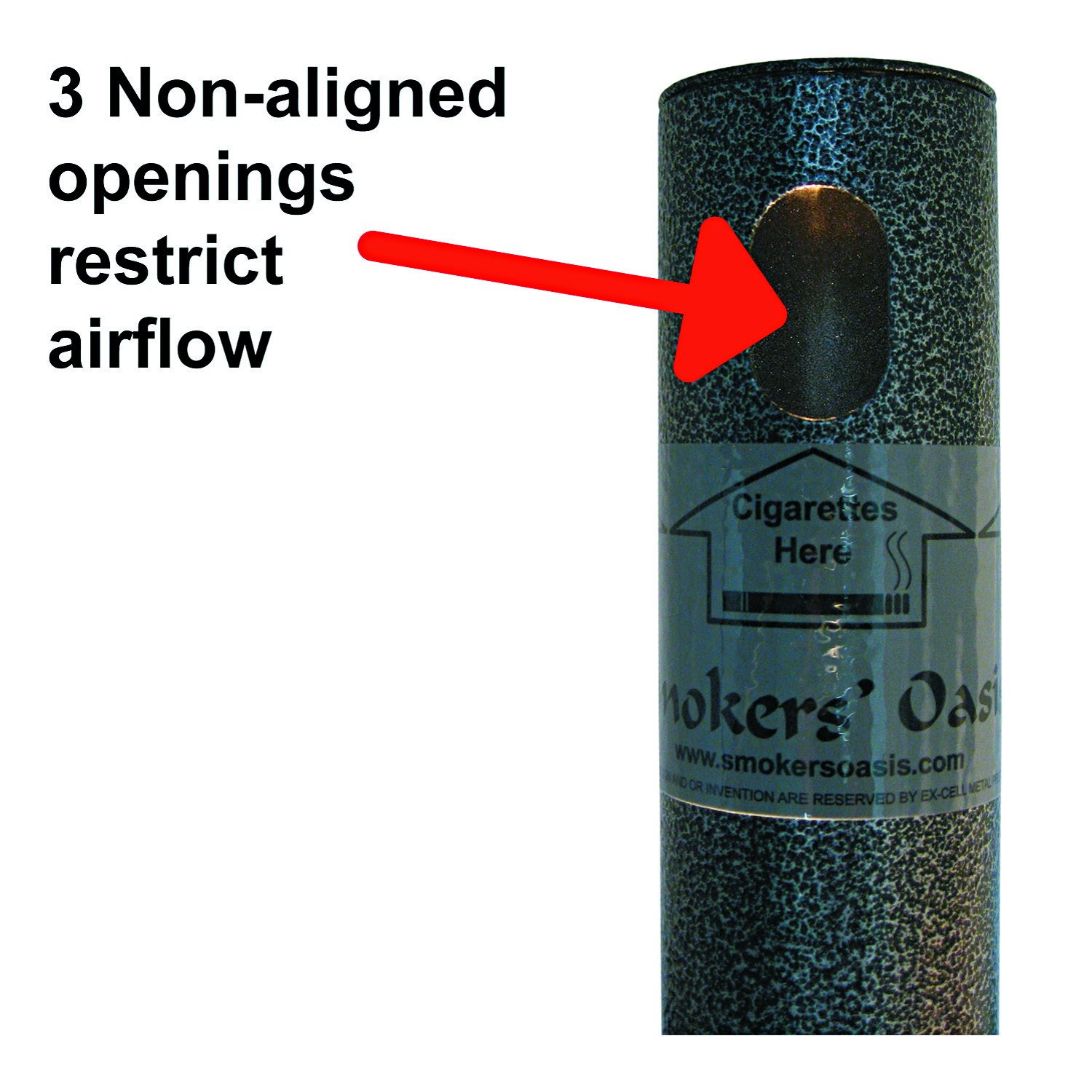 Ex-Cell SRS1HCCL Smokers' Oasis Receptacle, Round, Steel, 4.5gal, Charcoal