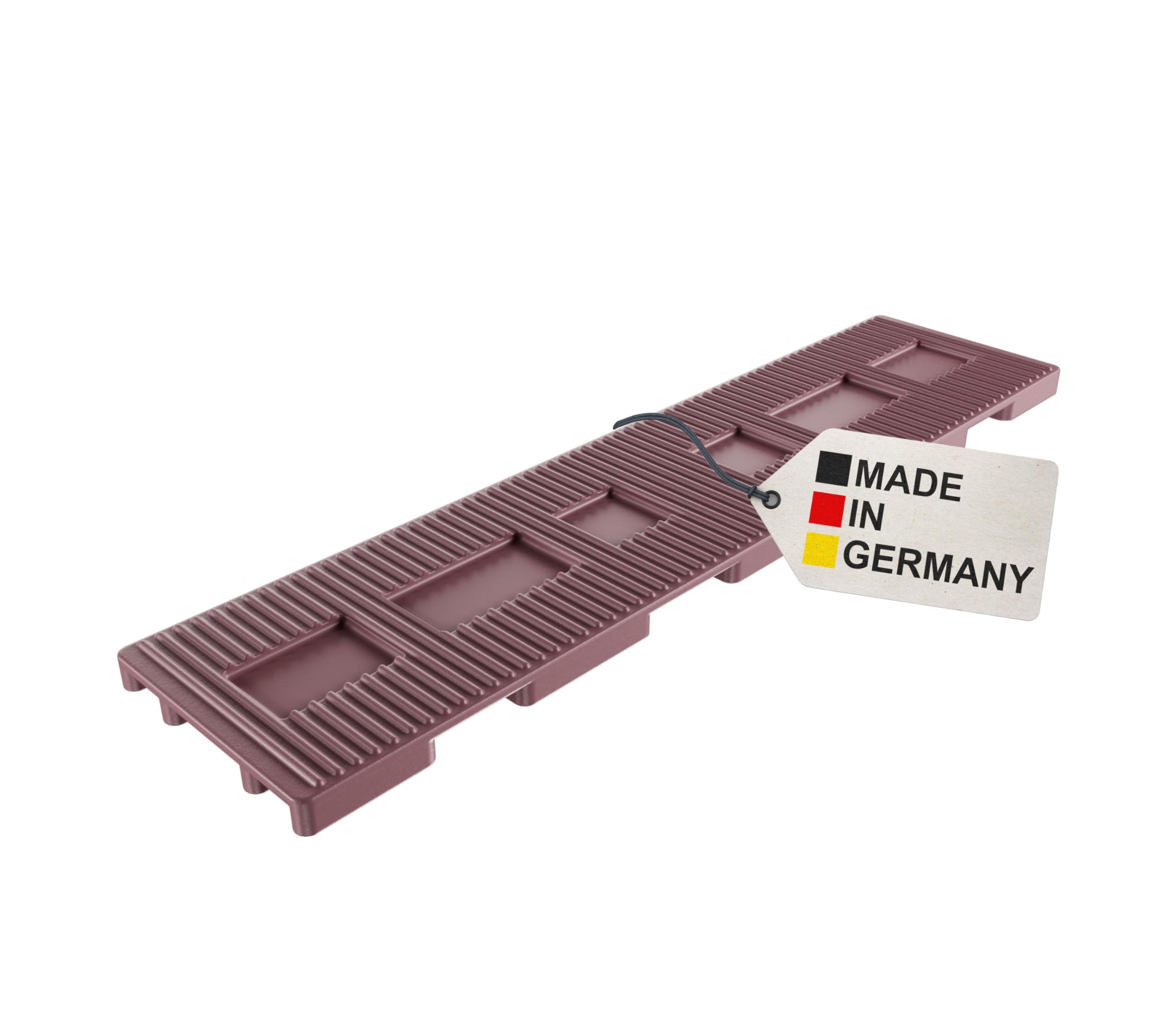 BAUHELD Profi Abstandshalter 100x24 x 3mm [50 Stück] - Universelle Unterlegplatten aus Kunststoff [Made in Germany] - Fenster-Verglasungsklötze Unterlegkeile mit intelligentem Belüftungssystem
