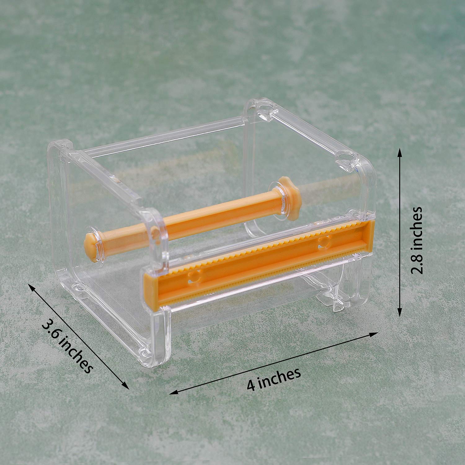HERNGEE Masking Tape Set with Dispenser - 6 Rolls of 1inchx16.4yd Colorful Rainbow Art Tape for Decorating, Crafting, and Easy Masking