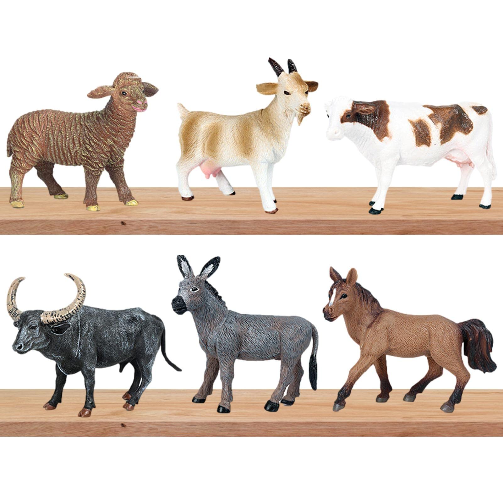 Amazon.co.jp: 農場の動物の置物, ファーム動物モデルのおもちゃ