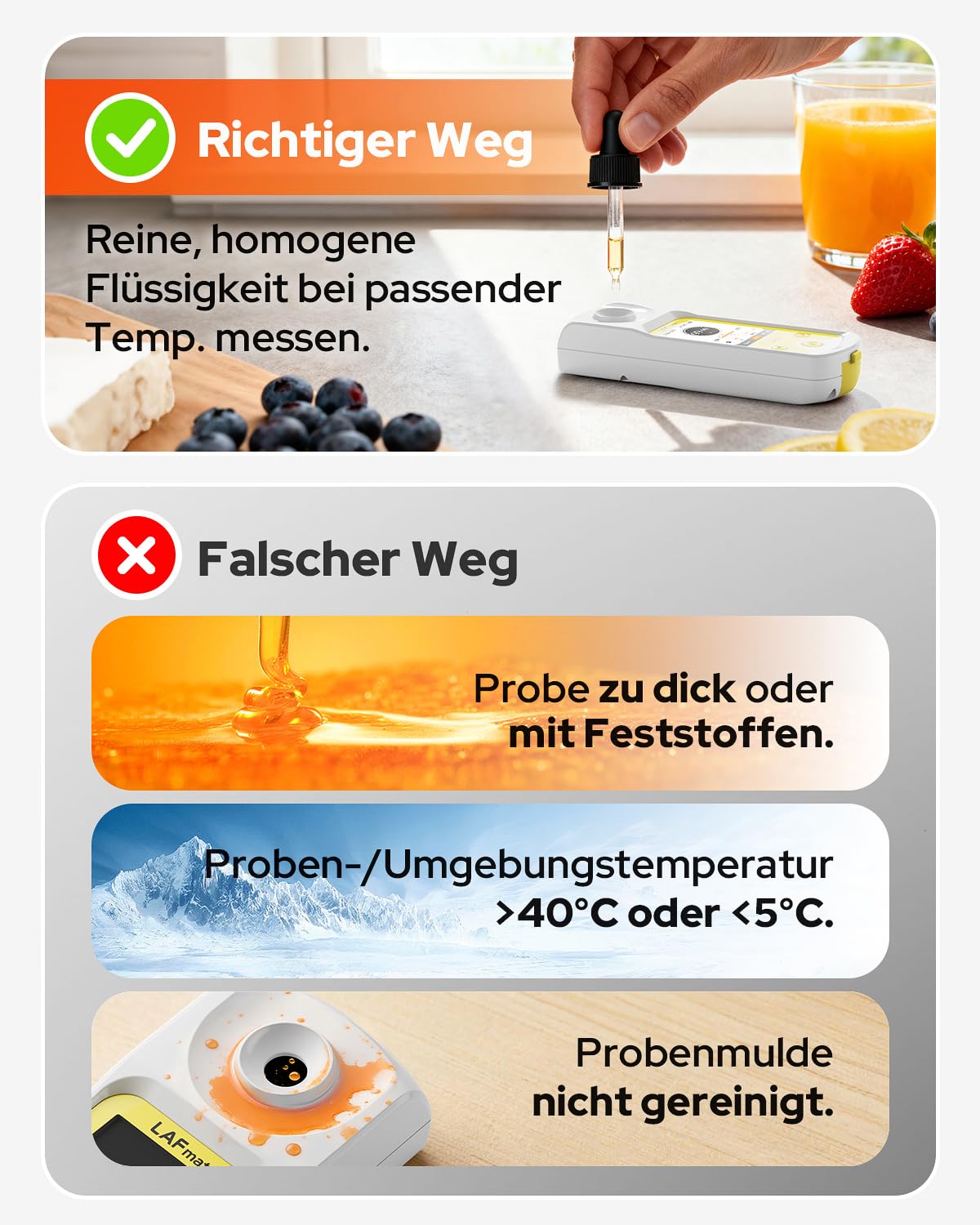 Digitales Refraktometer mit ATC für Weinherstellung, Heimbrauen, 0~95% Brix Refraktometer Zuckergehalt für Kaffee Obst Honig Ahornsirup