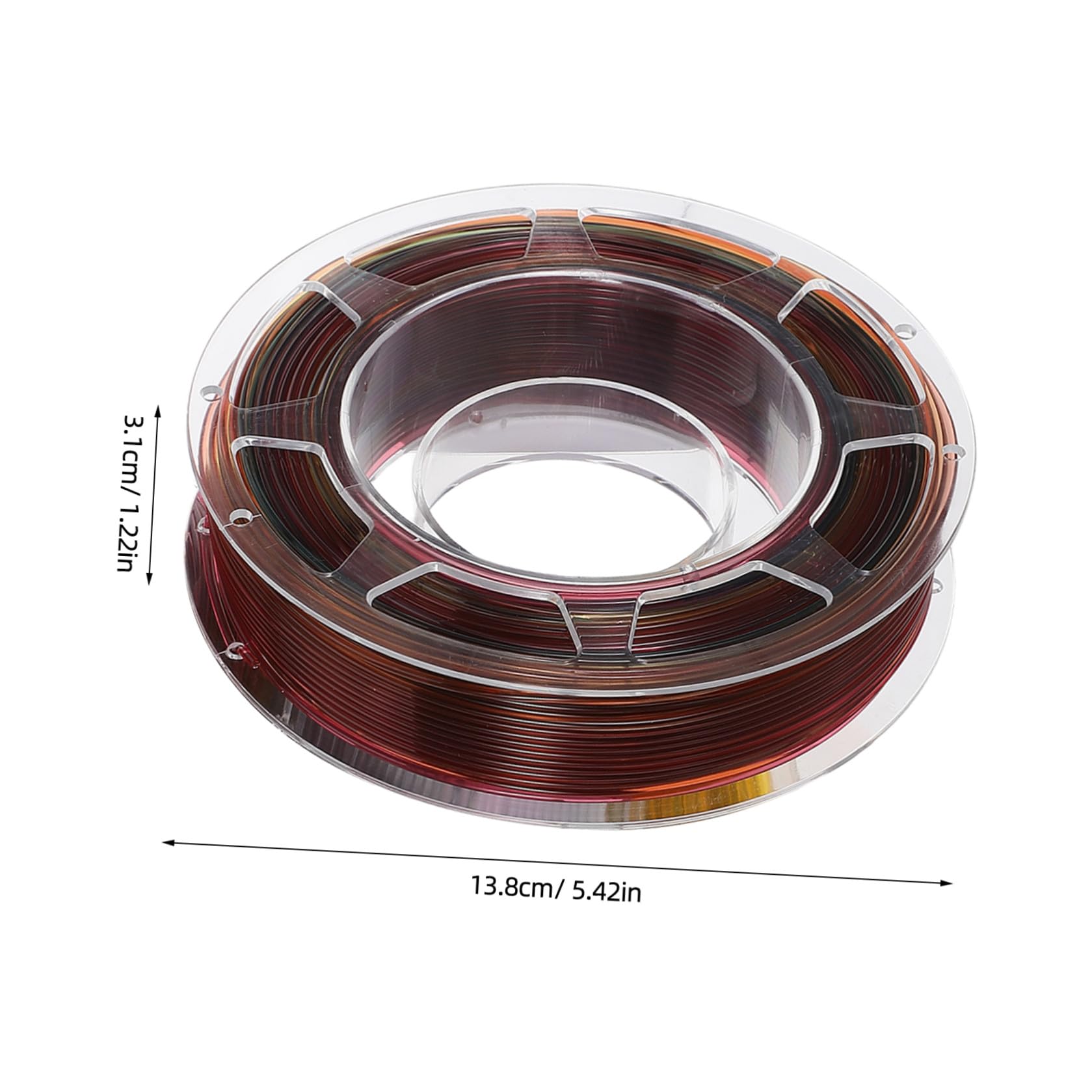 6 Rollen Transparente Pla 3d-druck Filamentspule 200g, 6 Rollen