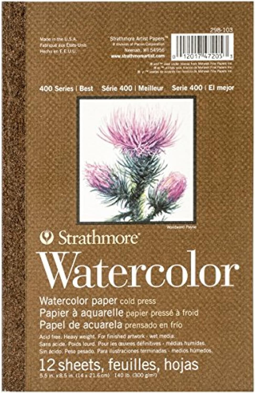 400 Series Watercolor Pad, White, 298-103
