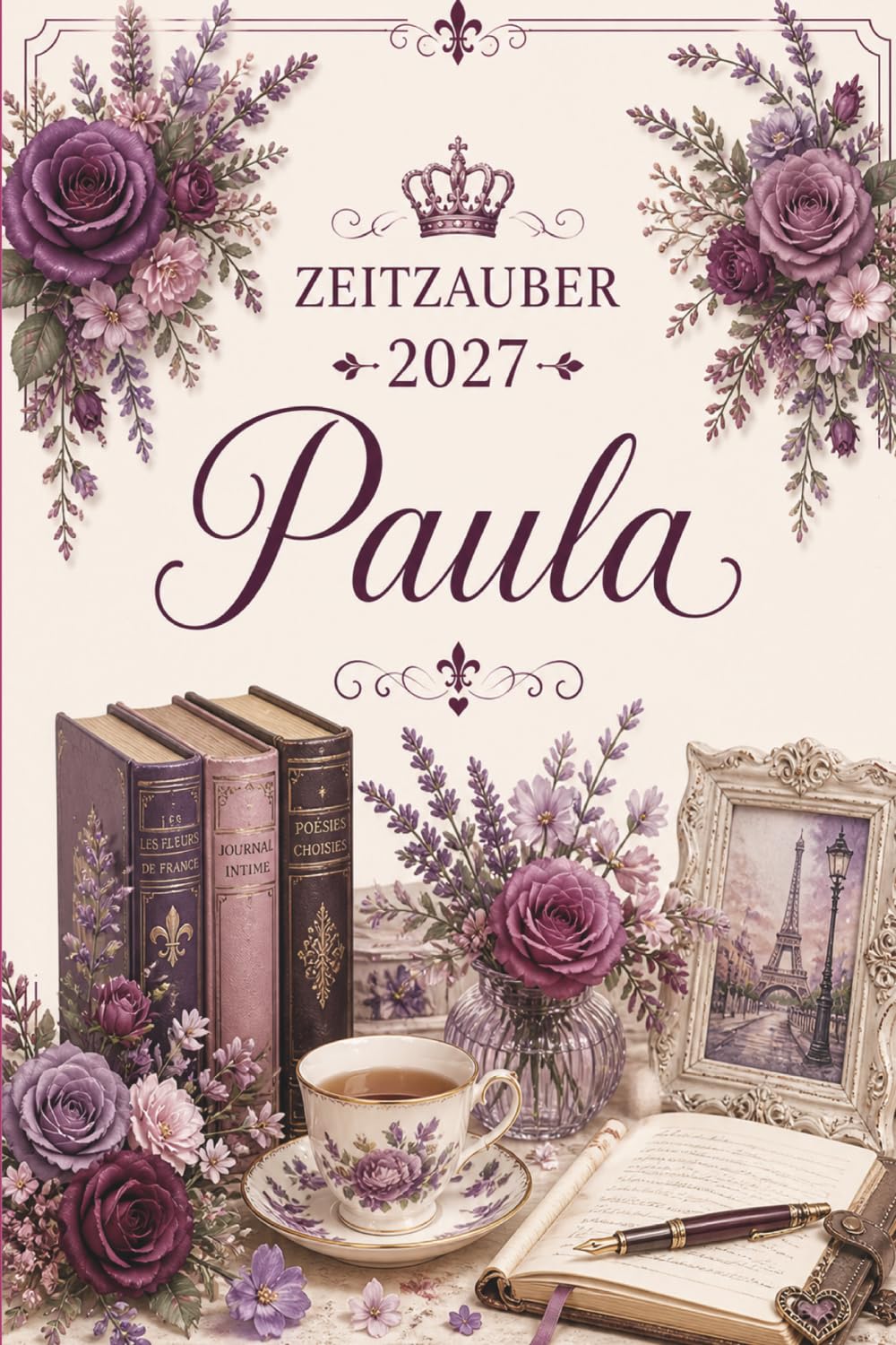 Paula Kalender 2027 - Zeitzauber: Persönlicher Jahresplaner für Frauen mit Wochenplaner, Tagebuchseiten und Monatsübersichten