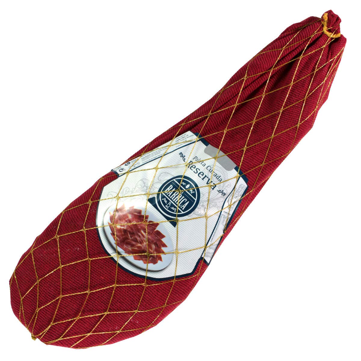 Serrano Schinken Paleta Reserva Barrica, Vorderschinken Spanien 4,5 kg | 12 Monate luftgetrocknet, handwerklich gereift in der Manufaktur Jamones España in Toledo, ganzer Schinken mit Knochen