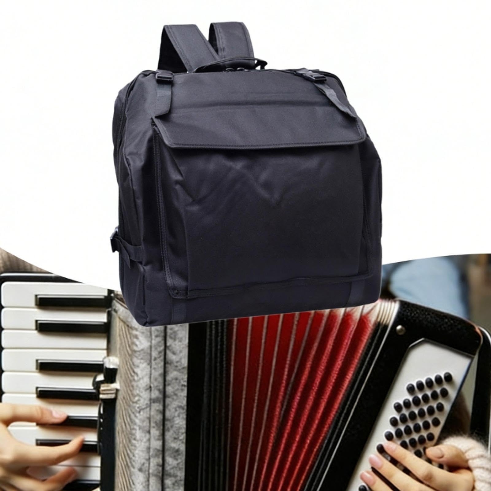 Milageto Estuche para Acordeón, Mochila para Estuche de Acordeón, Bolsa de Transporte para Almacenamiento de Acordeón.