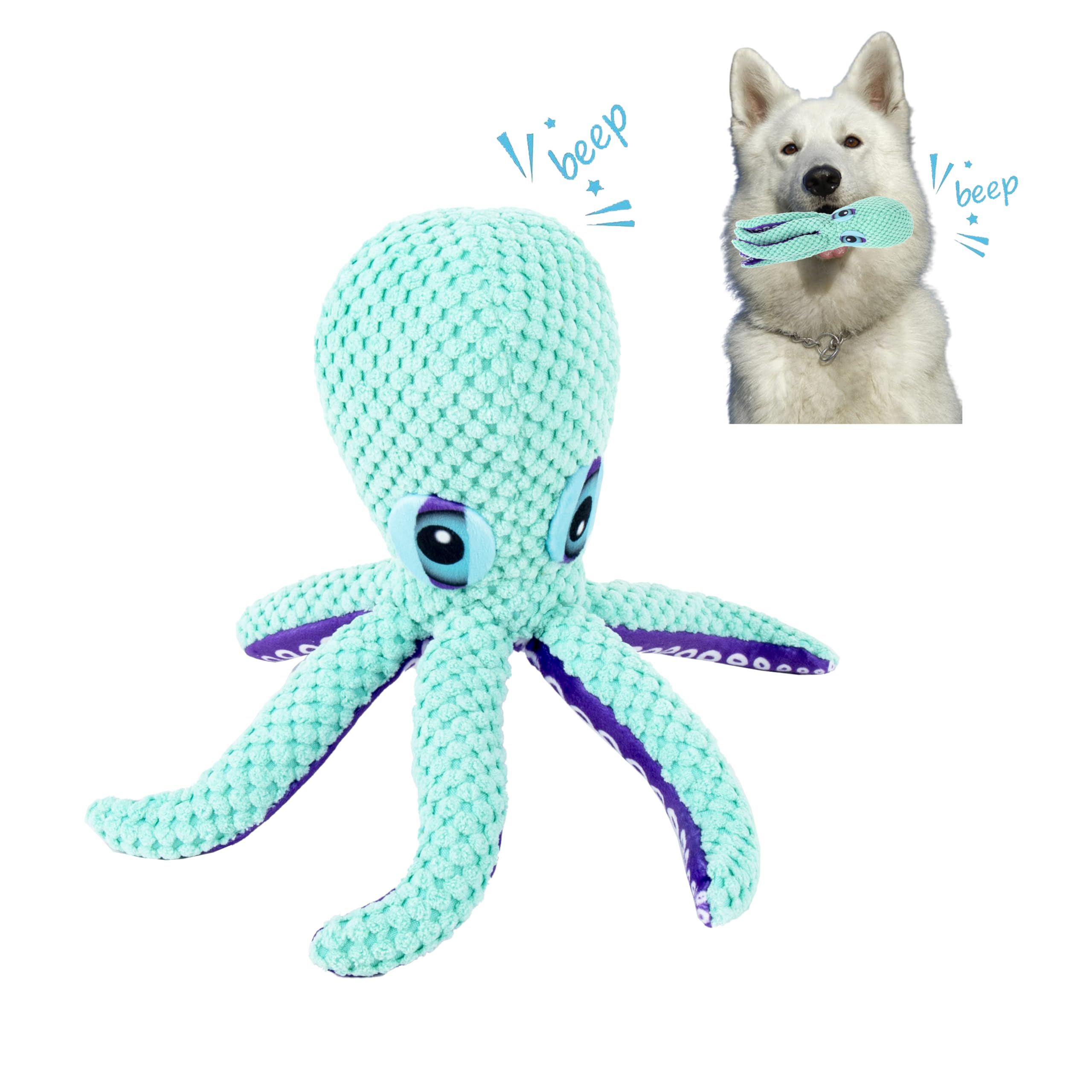 stray poet Dog Toys, Plush Dog Toys,Octopus Stuffed Dog Toys,Dog Puzzle Toy IQ Training, Dog Chew Toys for Small, Medium, Large Dogs