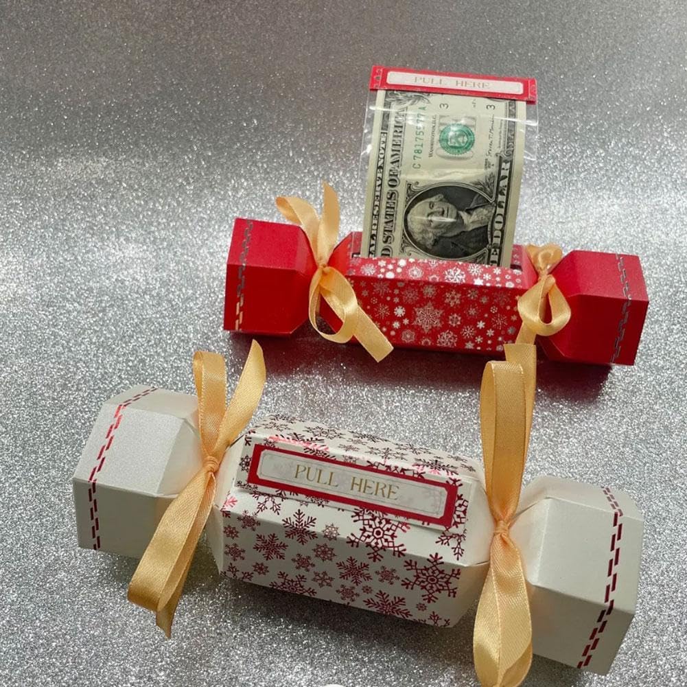 Pochette surprise Noël argent liquide boîte cadeau carte extractible porte-espèces boîte à billets rouge