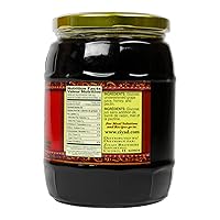 Vista 5 de Ziyad Jarabe de uva de marca Premium/Peckmiz, Halal, Hielo afeitado, sin aditivos, sin conservantes, gran cobertura para panqueques, helados