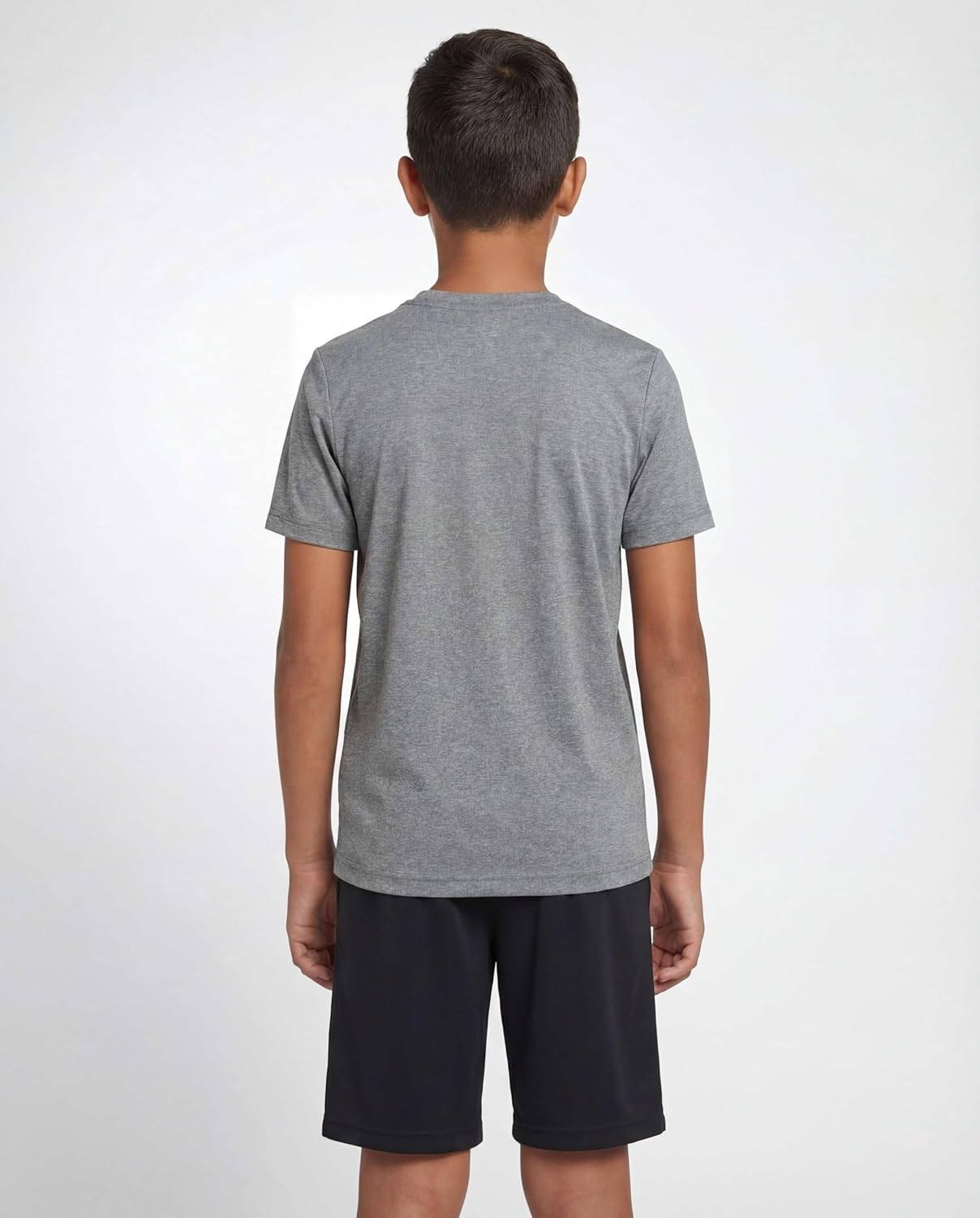 Reebok 4 Pack: Boys' Dry Fit Athletic Shorts - Kids Teens Youth Active Running Basketball Soccer Workout Short Size 6-18