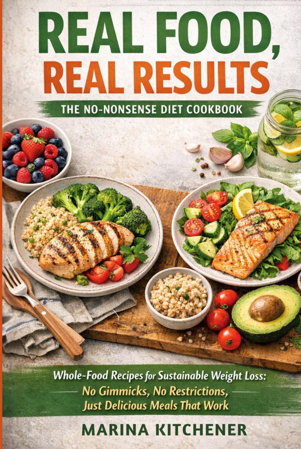 Real Food, Real Results: The No-Nonsense Diet Cookbook: Whole-Food Recipes for Sustainable Weight Loss: No Gimmicks, No Restrictions, Just Delicious Meals That Work (The Metabolic Kitchen Series)