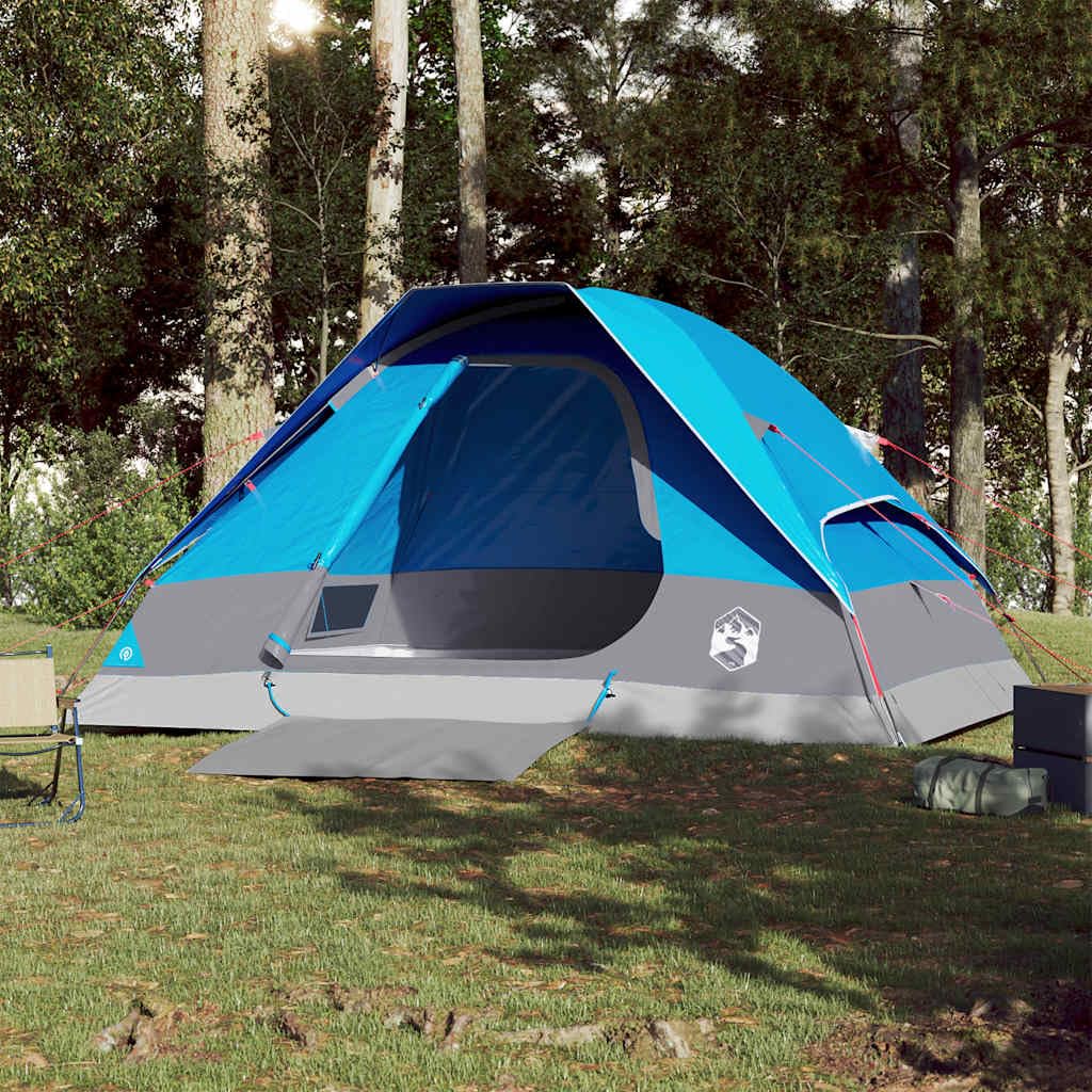 Genérico Tienda de campaña iglú para 4 Personas Impermeable Azul,Deportes,Actividades al Aire Libre,Camping y Senderismo,Tiendas de campaña-94778