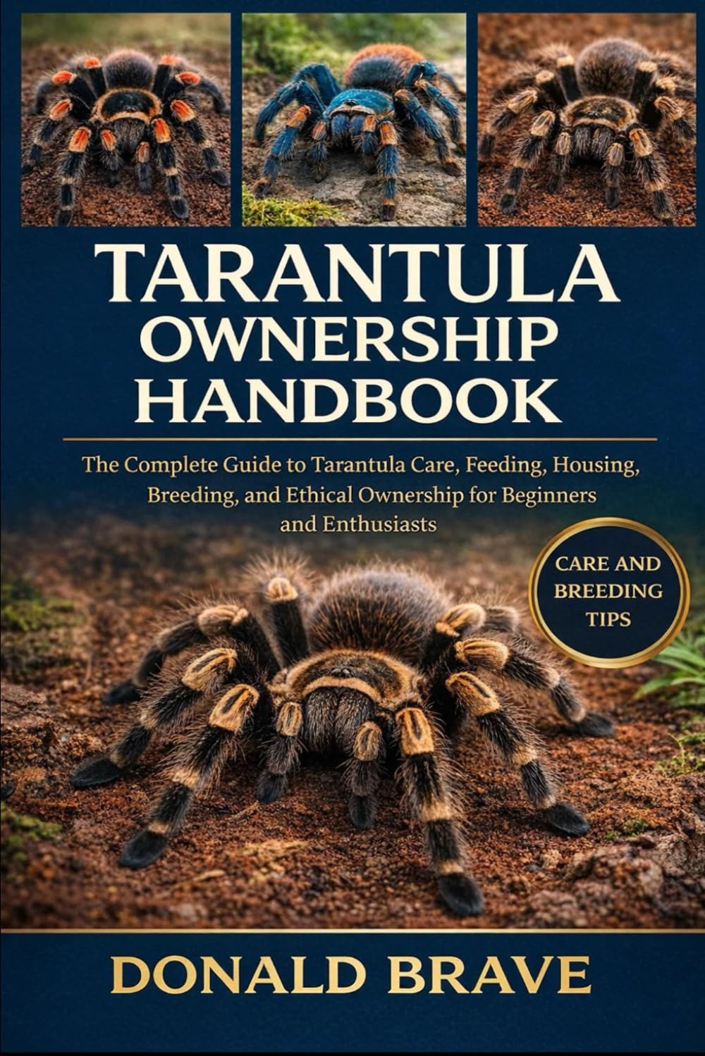TARANTULA OWNERSHIP HANDBOOK: The Complete Guide to Tarantula Care, Feeding, Housing, Breeding, and Ethical Ownership for Beginners and Enthusiasts.