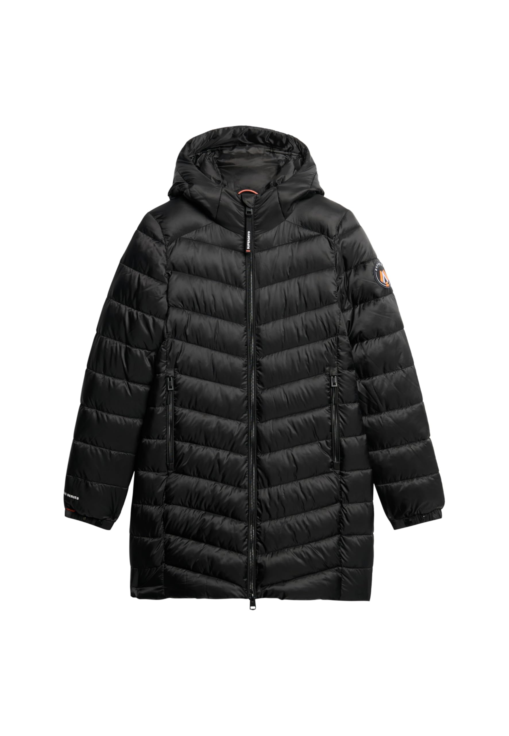 Superdry Black Fuji Mid Padded Jacket S