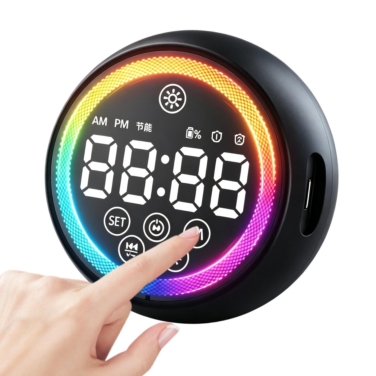 Reloj digital con pantalla grande para ver la hora fácilmente sin fatiga ocular