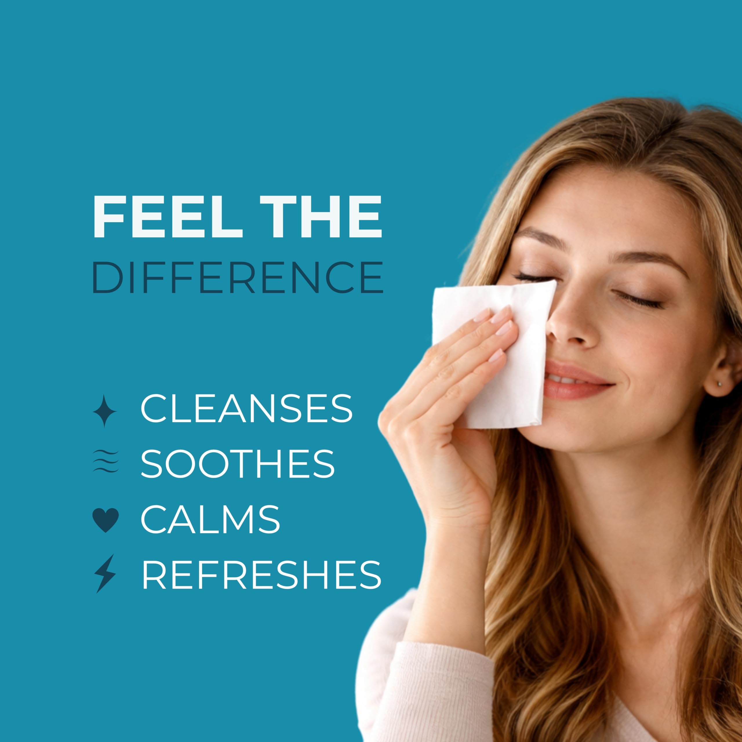 NOVEHA 180 panni per alleviare le allergie, tamponi per la pulizia degli occhi pre-inumiditi, ipoallergenici, riducono il prurito, il rossore e il disagio causato da allergie, puliscono, leniscono e