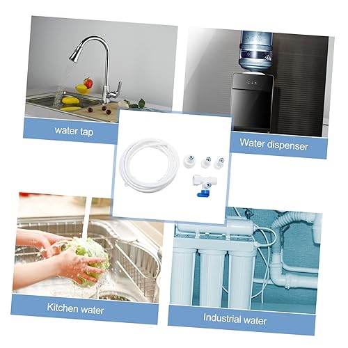 Miniatura 7 de DOITOOL 1 Unidades de tubo de entrada de máquina de hielo Accesorios para hacer café, adaptador de manguera de agua, accesorios para máquina de