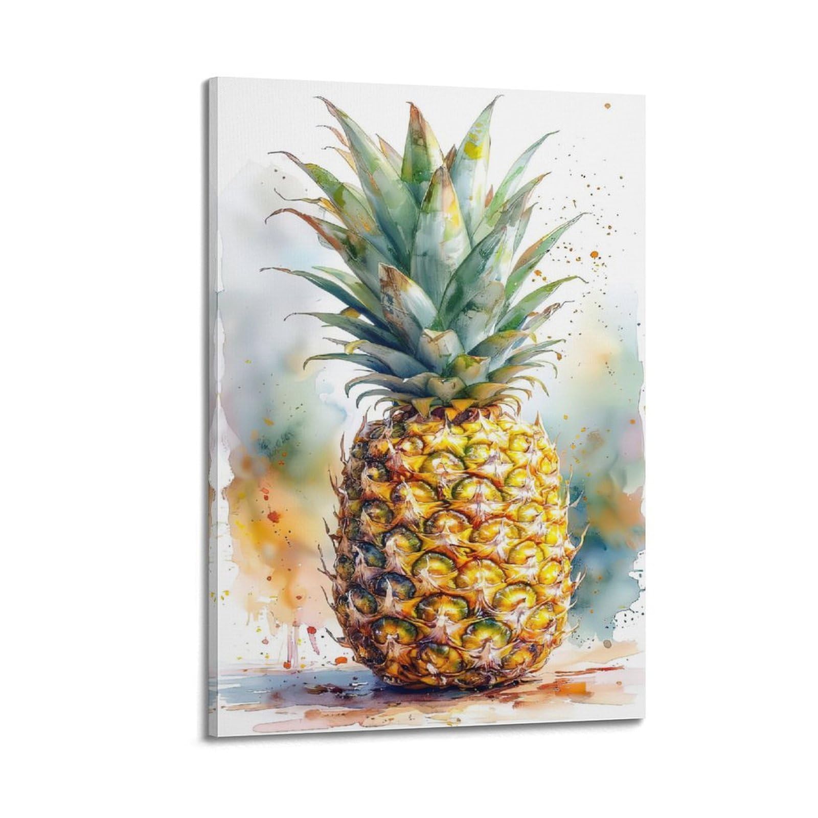 OKAHYS Vintage Fresh Fruit Poster Pineapple Artwork Decorative Painting Canvas Wall Artworks Picture 20x30inch(50x75cm)