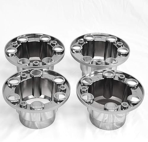 Miniatura 3 de Tapas centrales cromadas plateadas con logotipo negro 4x4 para Blazer 1974-1991