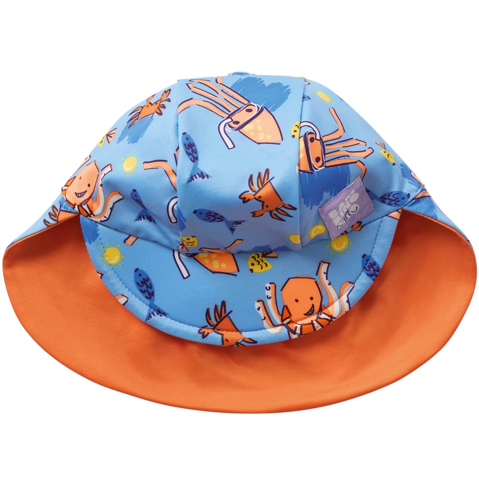Bambino Mio Bambino Mio, Gorro de Playa Reversible, Protección solar UPF40+, Patrulla Surfera, (1-3 años)
