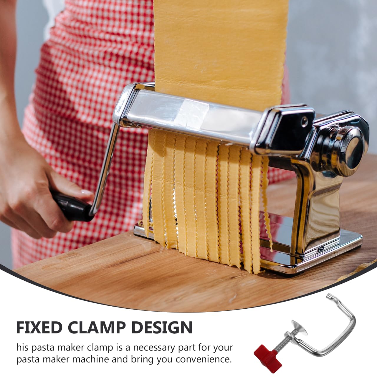 Mikinona Clip de fijación universal para máquinas de pasta, abrazadera de mesa robusta para fácil manejo y mantenimiento, accesorios prácticos para un uso óptimo