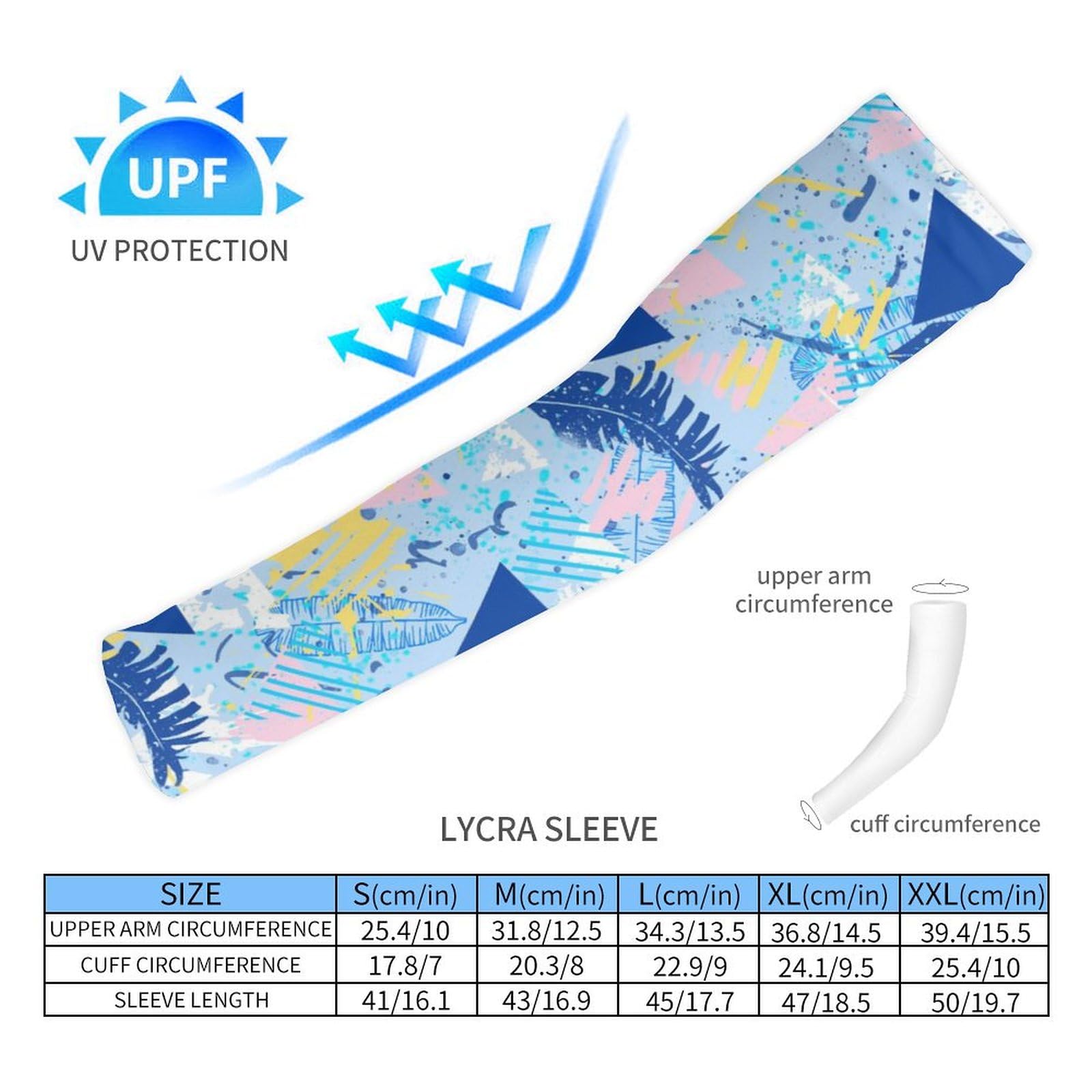 Cvrozpwy Arm Sleeves for Men Women Hawaii Leaf Sun Protection Sleeves Compression Arm Sleeves Tattoo Cover Up for Outdoor
