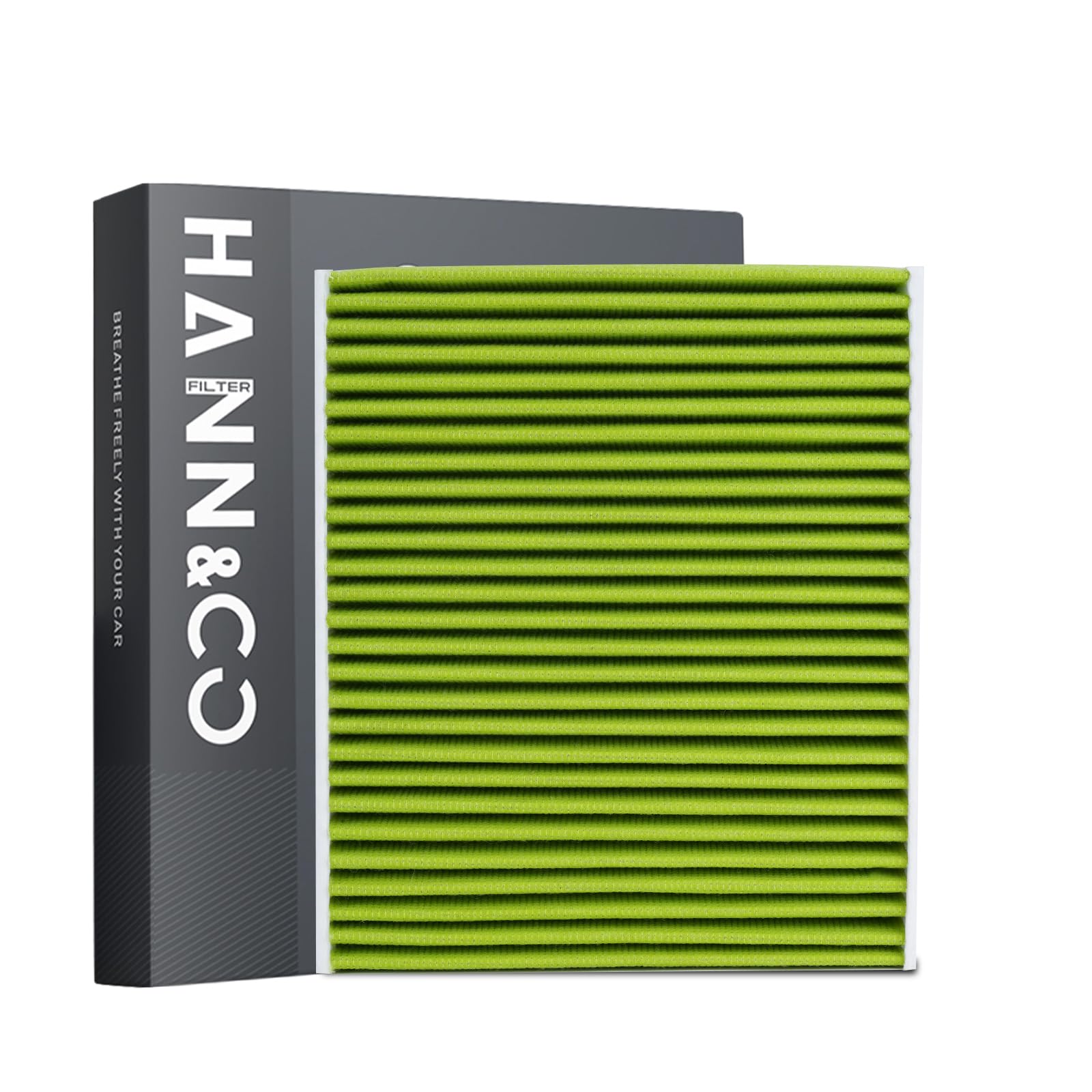 Activated Carbon High Flow HEPA Cabin Filter With Braided Stitching Process For Toyota，Lexus，Subaru，Mazda Replacement CF12157，CP157（HCC1012）