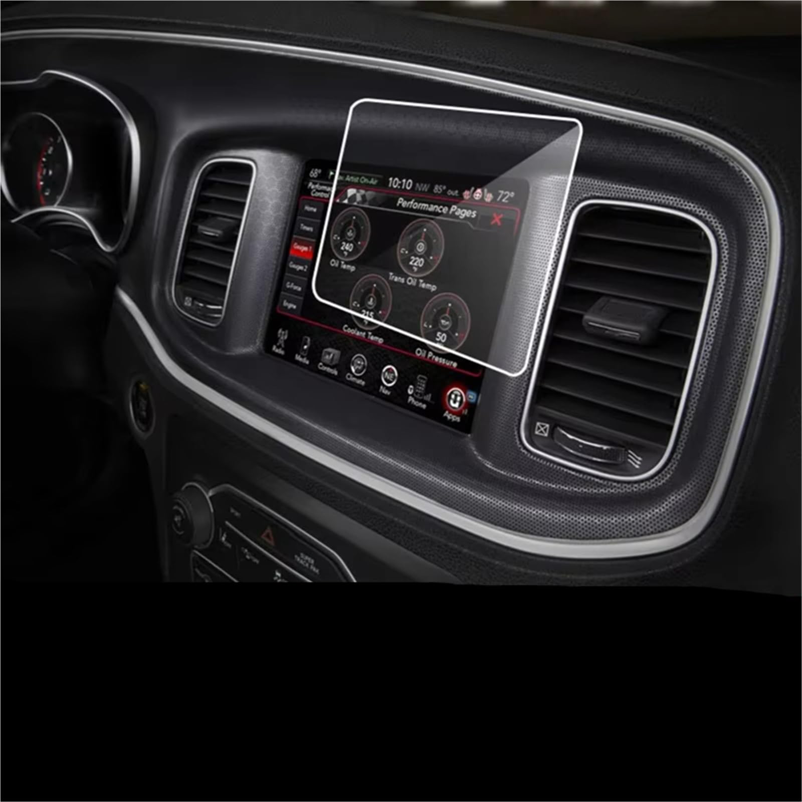 Protection d'écran auto Dodge Charger pour trajets sans traces