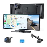 Avylet Schermo CarPlay da 10,25" con BSD AI Posteriore, Dash Cam Doppia 4K,