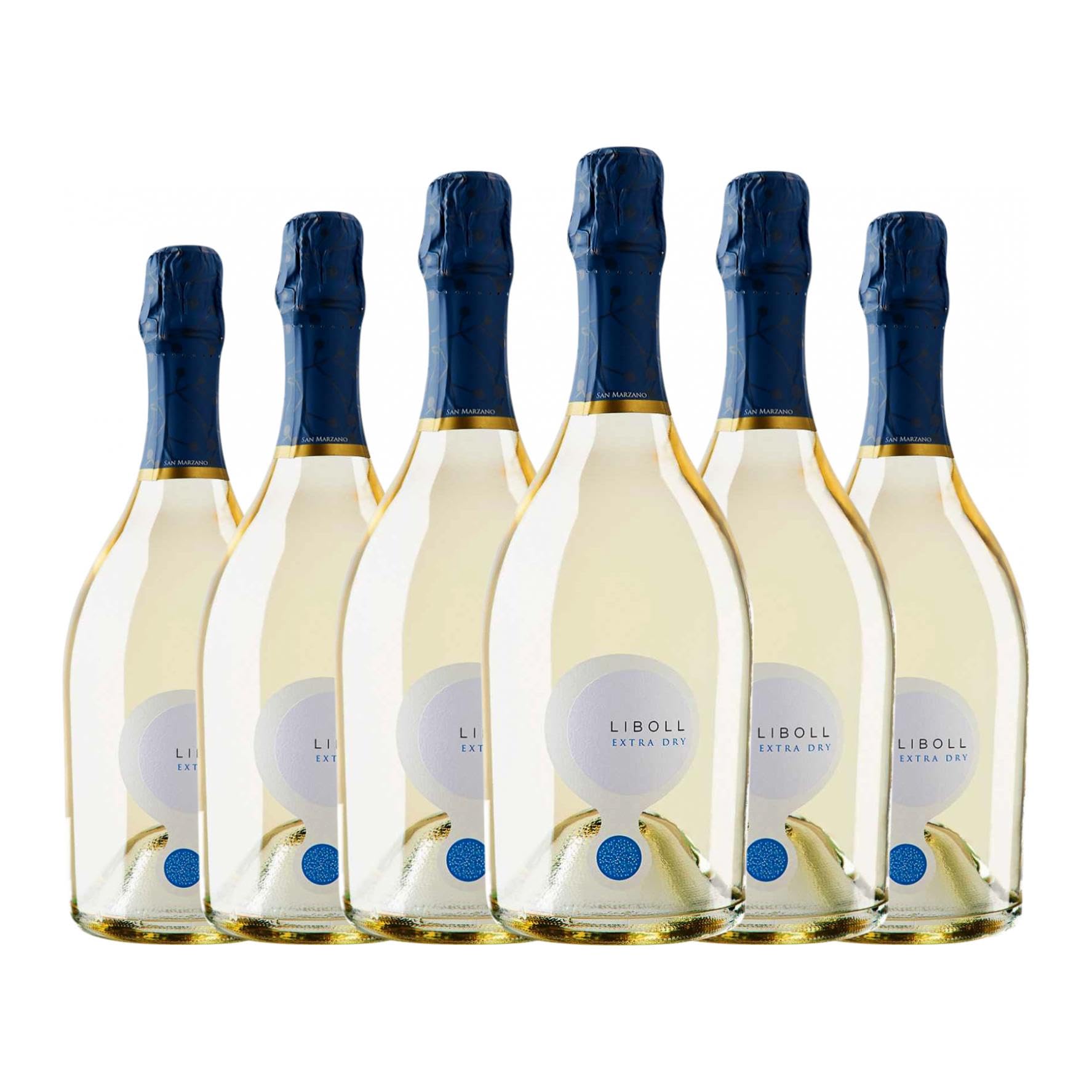 San Marzano Liboll Spumante Extra Dry Extra Trocken Salento 75 cl Weißer Sekt (Karton mit 6 Flaschen von 75 cl)