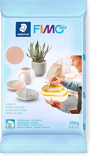 Miniatura 10 de STAEDTLER lufttrocknende Modelliermasse FIMO aire, grau, sofort gebrauchsfähig, kein Brennvorgang notwendig, 17.64 oz, angenehme Haptik, klebt gris