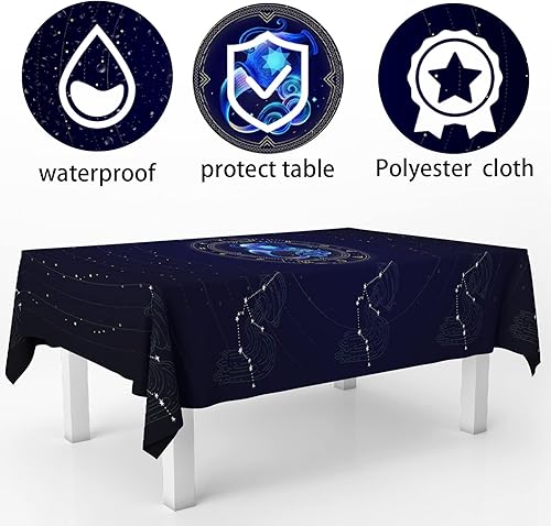 Miniatura 3 de Manteles de acuario con constelación creativa del zodiaco, decoración de mesa para fiesta de cumpleaños, cocina, comedor, cabina interior y