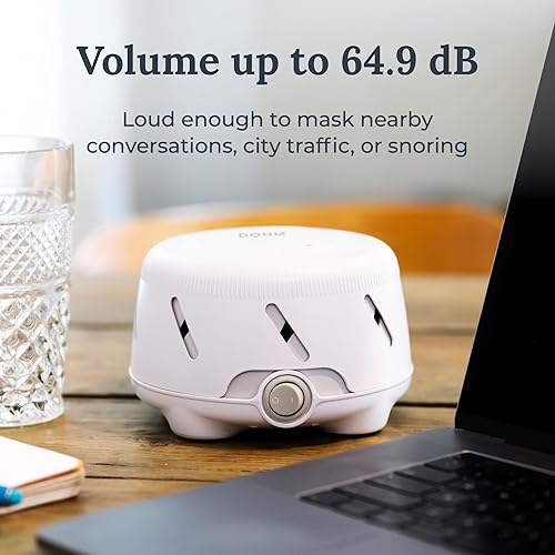 Miniatura 4 de Yogasleep Dohm Uno - Máquina de sonido (2 unidades) (blanco) Ruido blanco a base de ventilador para adultos y bebés Cancelación de ruido para